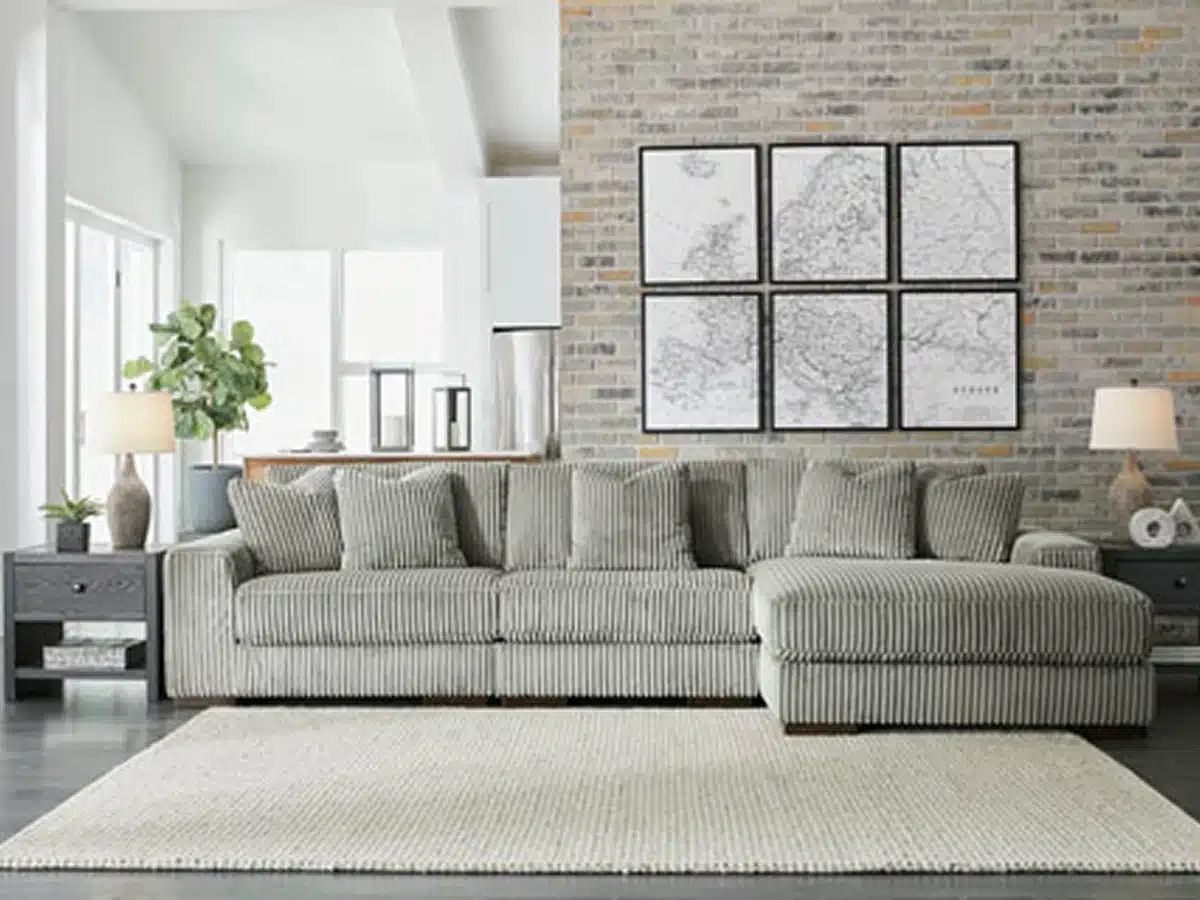 Stupendous 3-piece sectional sofa at PJs Furniture and Mattress in Centerton, AR, featuring a spacious design with plush cushions for ultimate comfort.