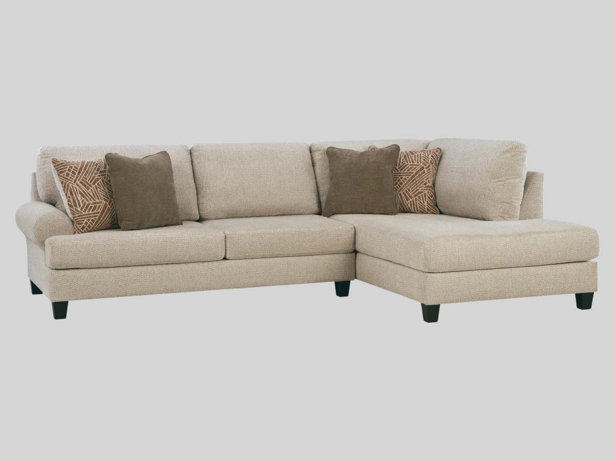 Modern 3-piece sectional sofa at PJs Furniture and Mattress in Centerton, AR, offering deep seating and a stylish look for any living room.