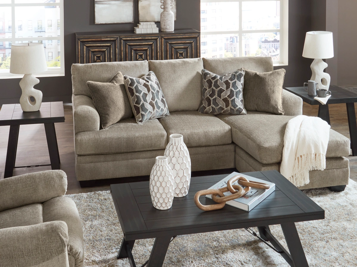 Modern 3-piece sectional sofa at PJs Furniture and Mattress in Centerton, AR, offering deep seating and a stylish look for any living room.